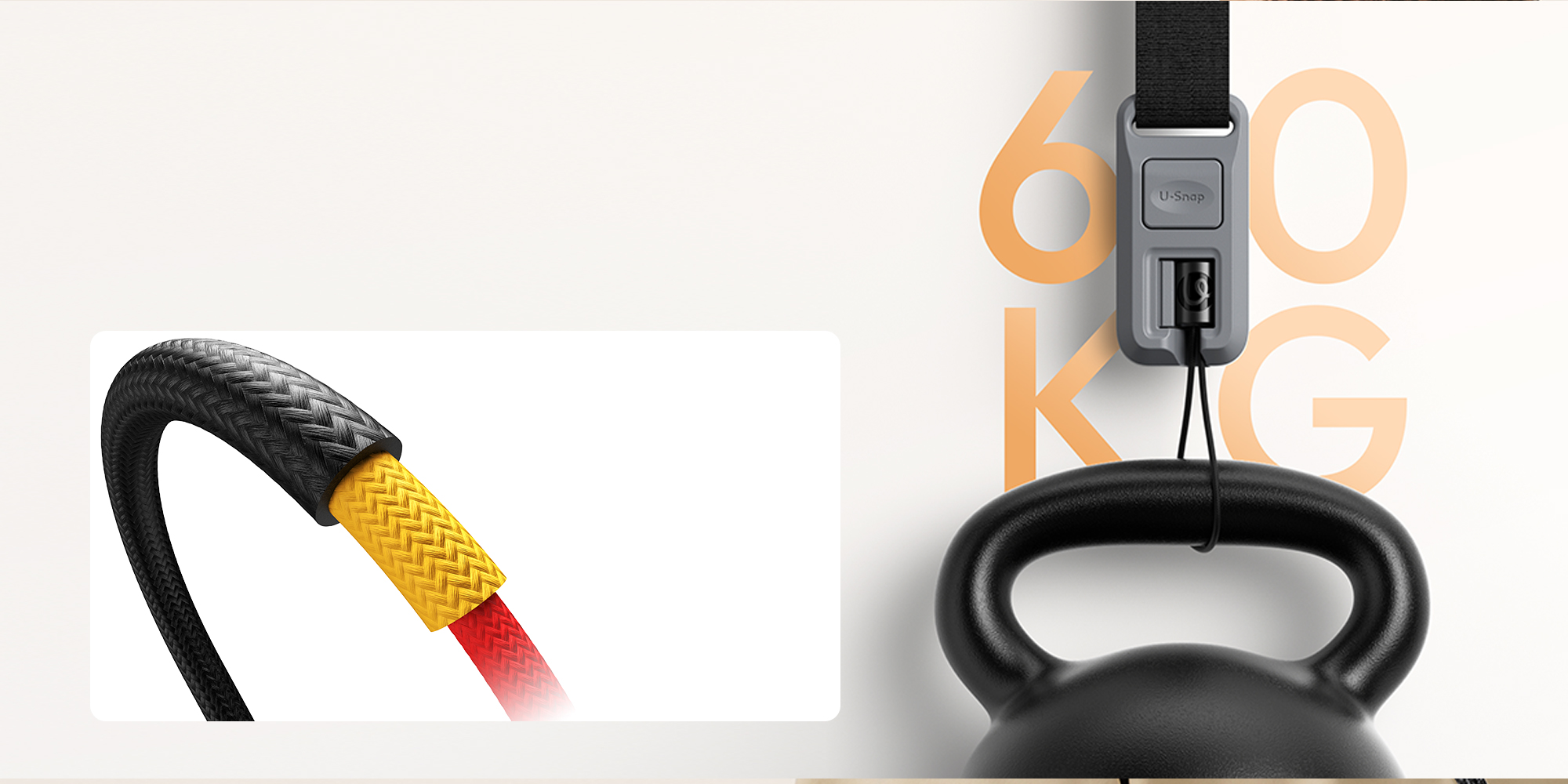 width=100% Pasek do aparatu Ulanzi CSS2 U-Snap - niebieski